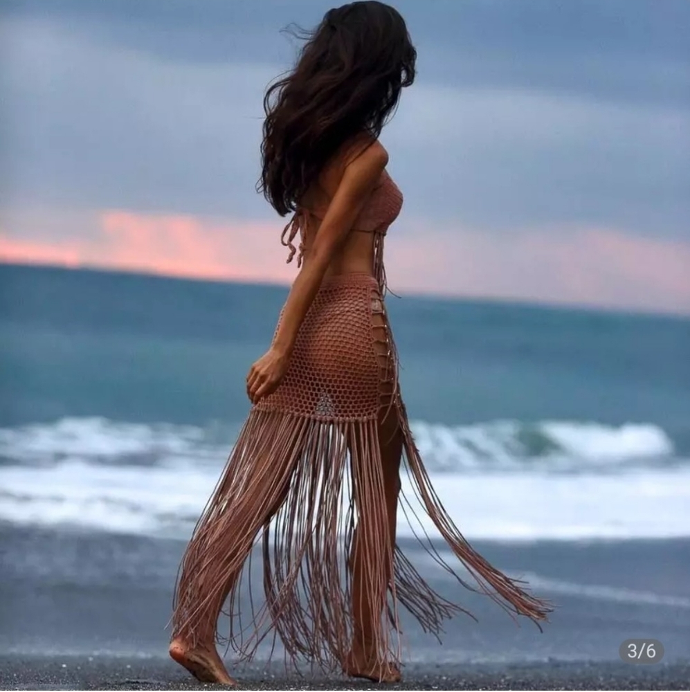 Coming Soon Crochet Fringe Cover